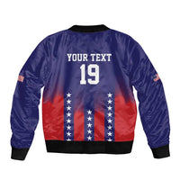 Custom World Soccer 2026 USA Sleeve Zip Bomber Jacket Stars, Stripes and Glory - Wonder Print Shop