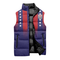 Custom World Soccer 2026 USA Sleeveless Puffer Jacket Stars, Stripes and Glory - Wonder Print Shop