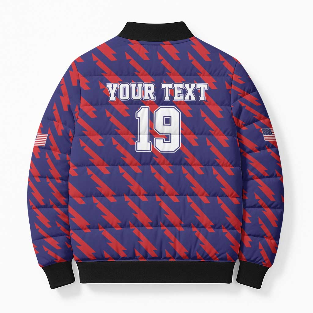 Custom World Soccer 2026 USA Bomber Puffer Jacket Road To Glory Bring It Home - Wonder Print Shop