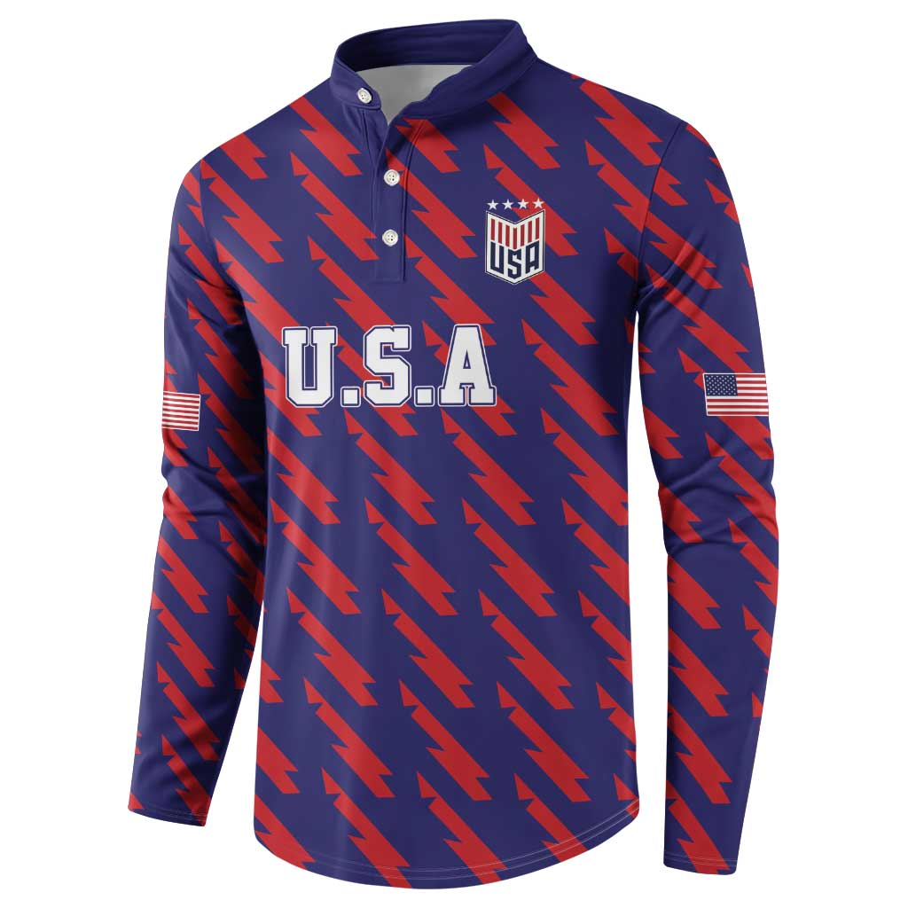 Custom World Soccer 2026 USA Button Sweatshirt Road To Glory Bring It Home - Wonder Print Shop