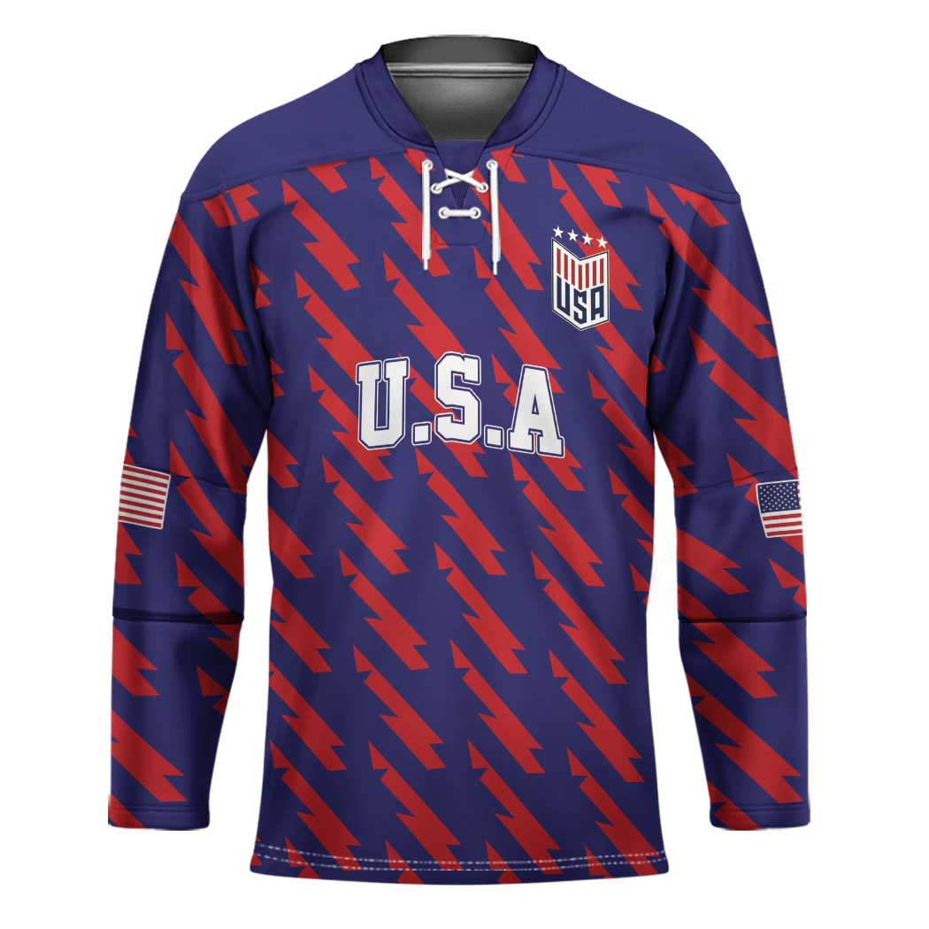 Custom World Soccer 2026 USA Hockey Jersey Road To Glory Bring It Home - Wonder Print Shop