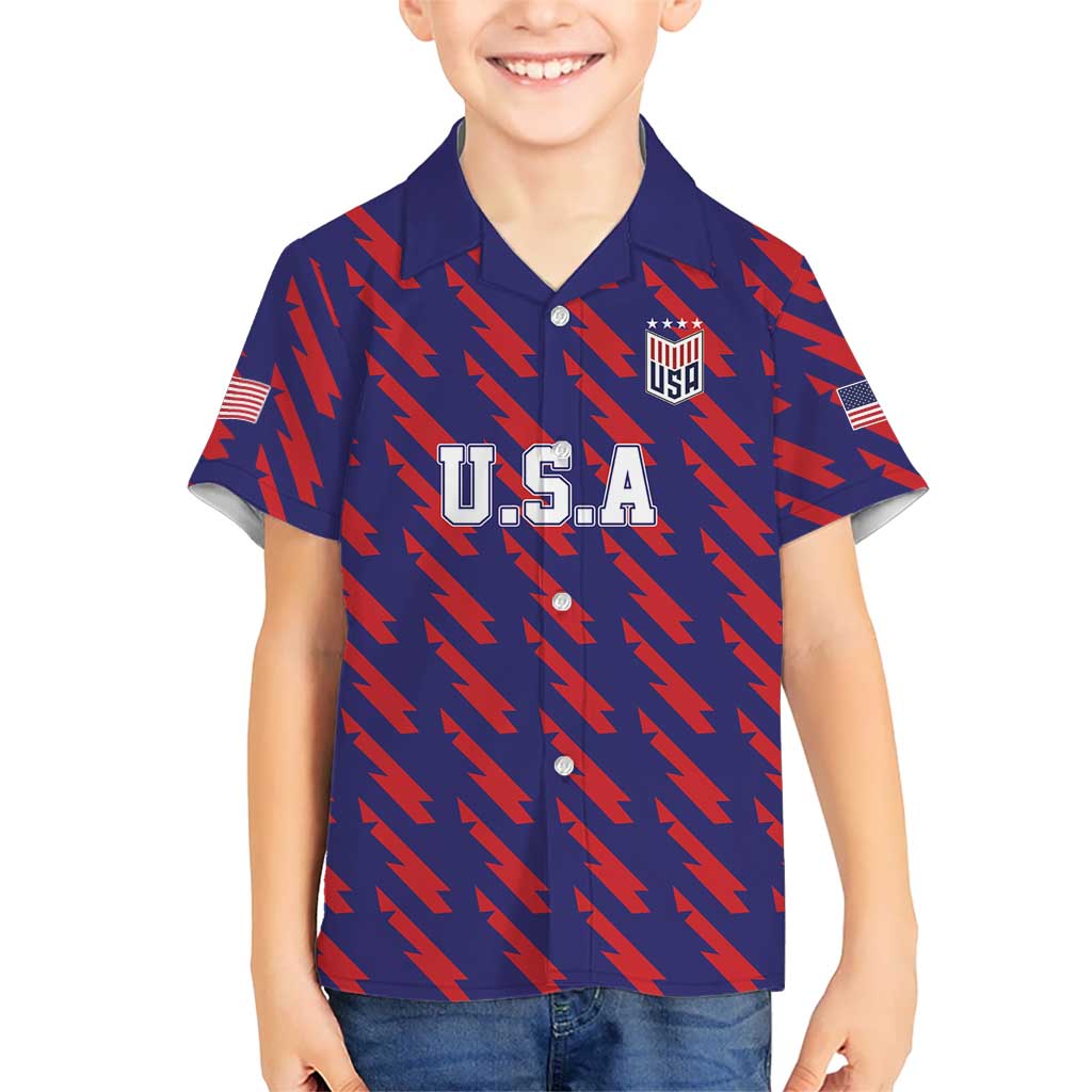 Custom World Soccer 2026 USA Kid Hawaiian Shirt Road To Glory Bring It Home - Wonder Print Shop