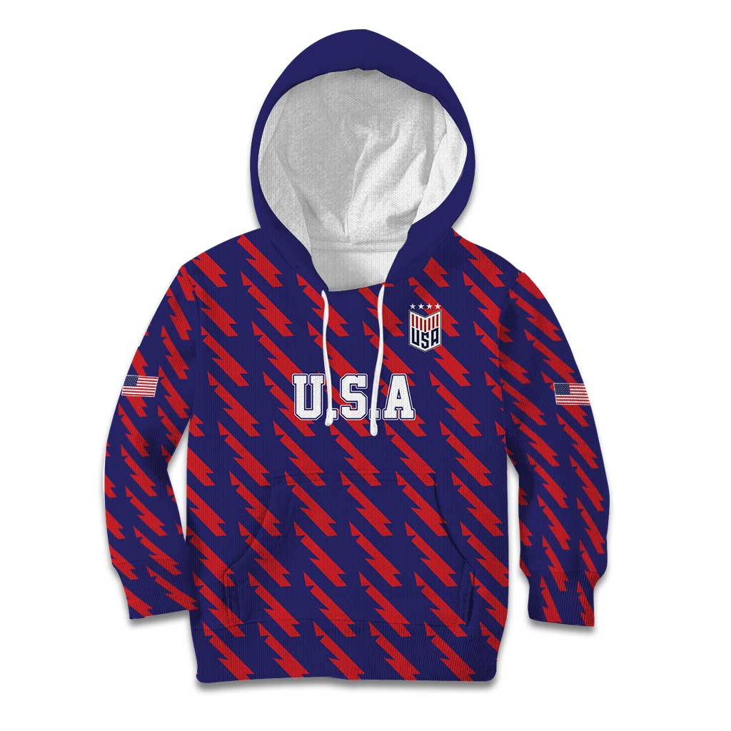 Custom World Soccer 2026 USA Kid Hoodie Road To Glory Bring It Home - Wonder Print Shop