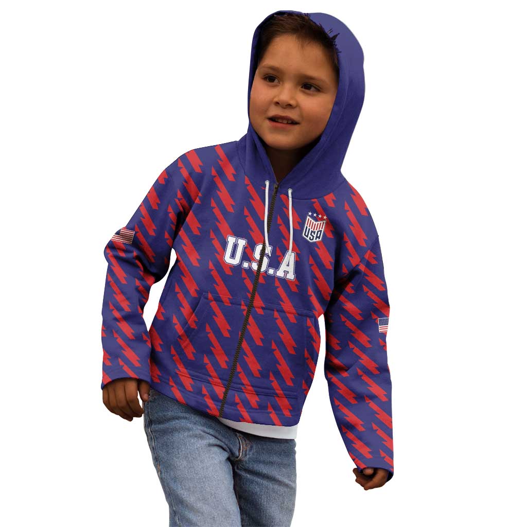 Custom World Soccer 2026 USA Kid Hoodie Road To Glory Bring It Home - Wonder Print Shop