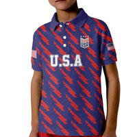 Custom World Soccer 2026 USA Kid Polo Shirt Road To Glory Bring It Home - Wonder Print Shop
