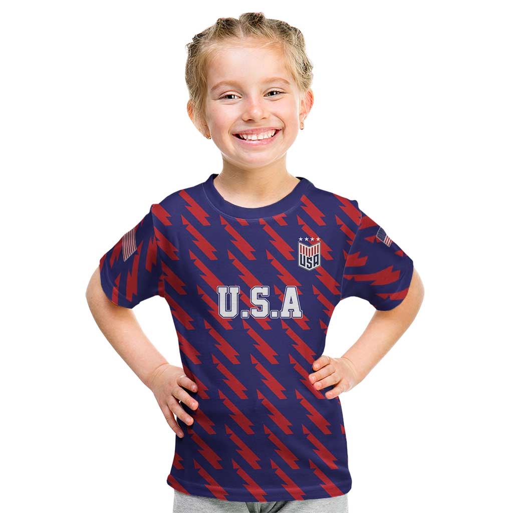 Custom World Soccer 2026 USA Kid T Shirt Road To Glory Bring It Home - Wonder Print Shop