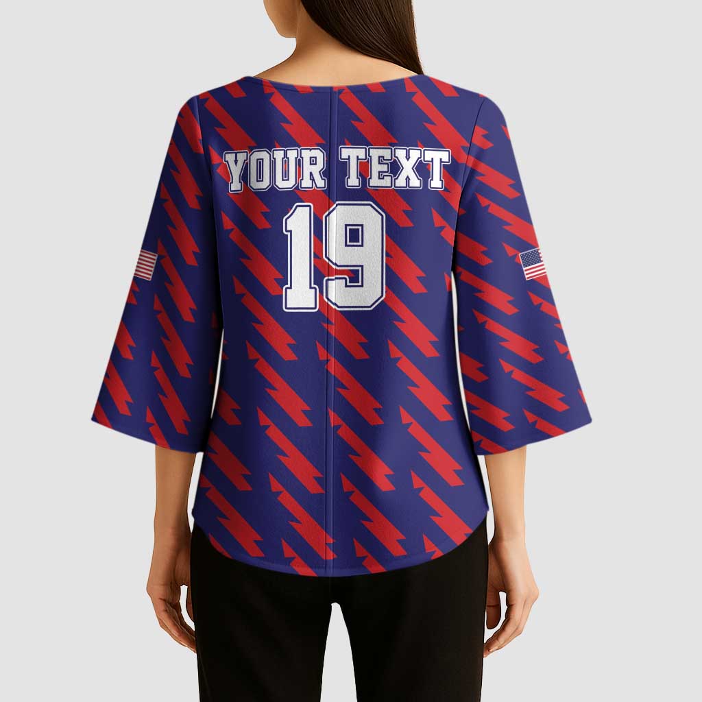 Custom World Soccer 2026 USA Kimono Sleeve Blouse Road To Glory Bring It Home - Wonder Print Shop