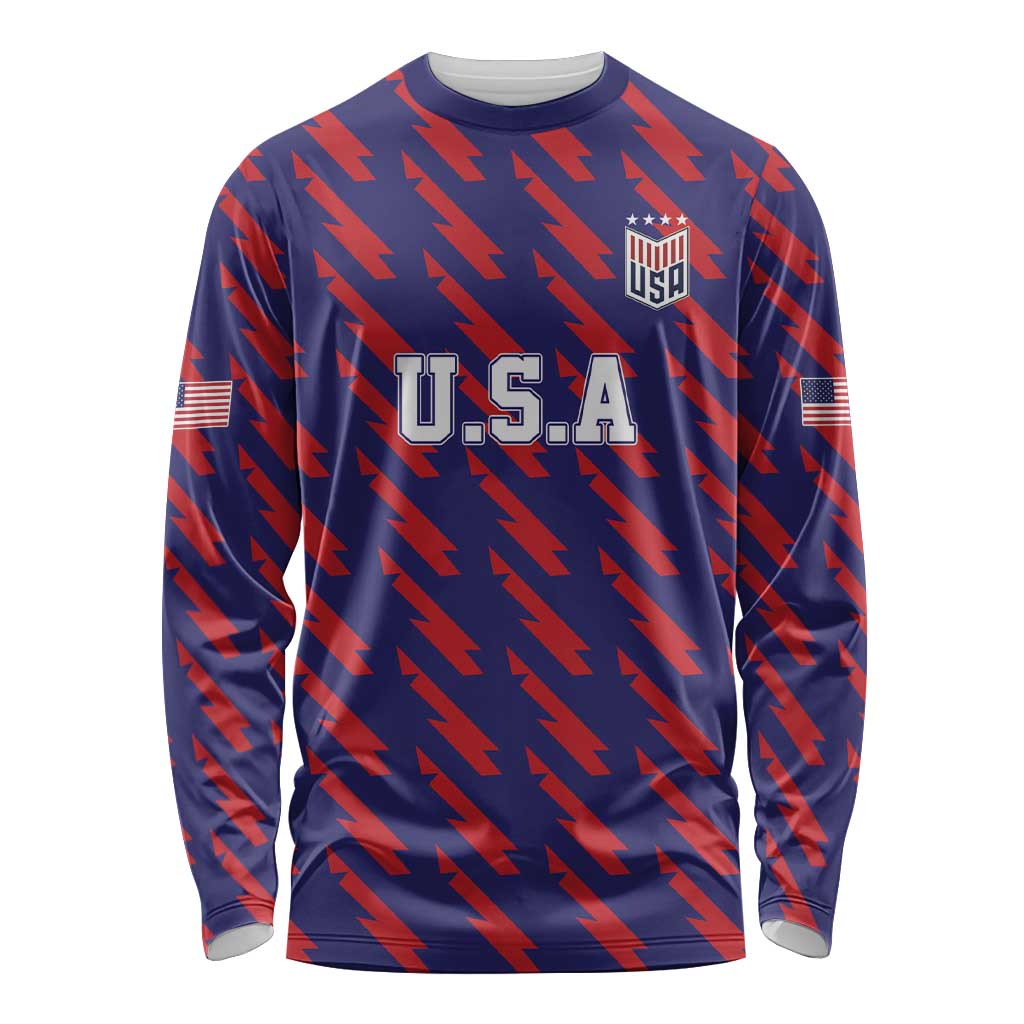 Custom World Soccer 2026 USA Long Sleeve Shirt Road To Glory Bring It Home - Wonder Print Shop