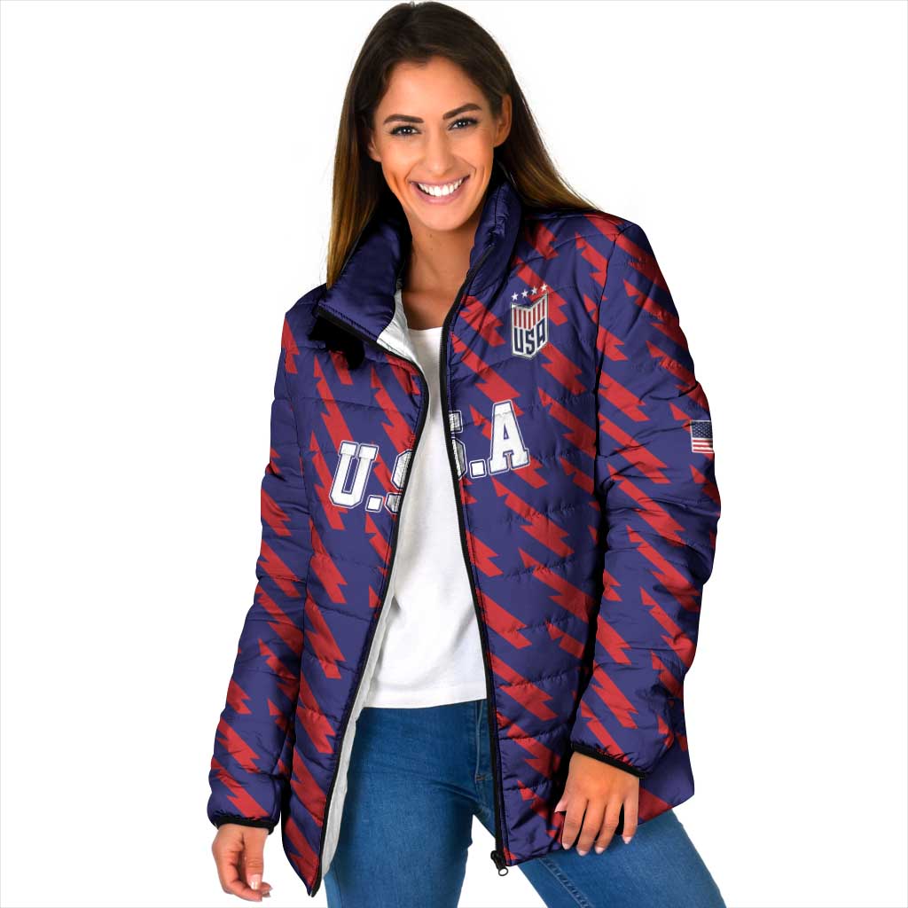 Custom World Soccer 2026 USA Padded Jacket Road To Glory Bring It Home - Wonder Print Shop