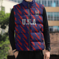 Custom World Soccer 2026 USA Sleeveless Puffer Jacket Road To Glory Bring It Home - Wonder Print Shop