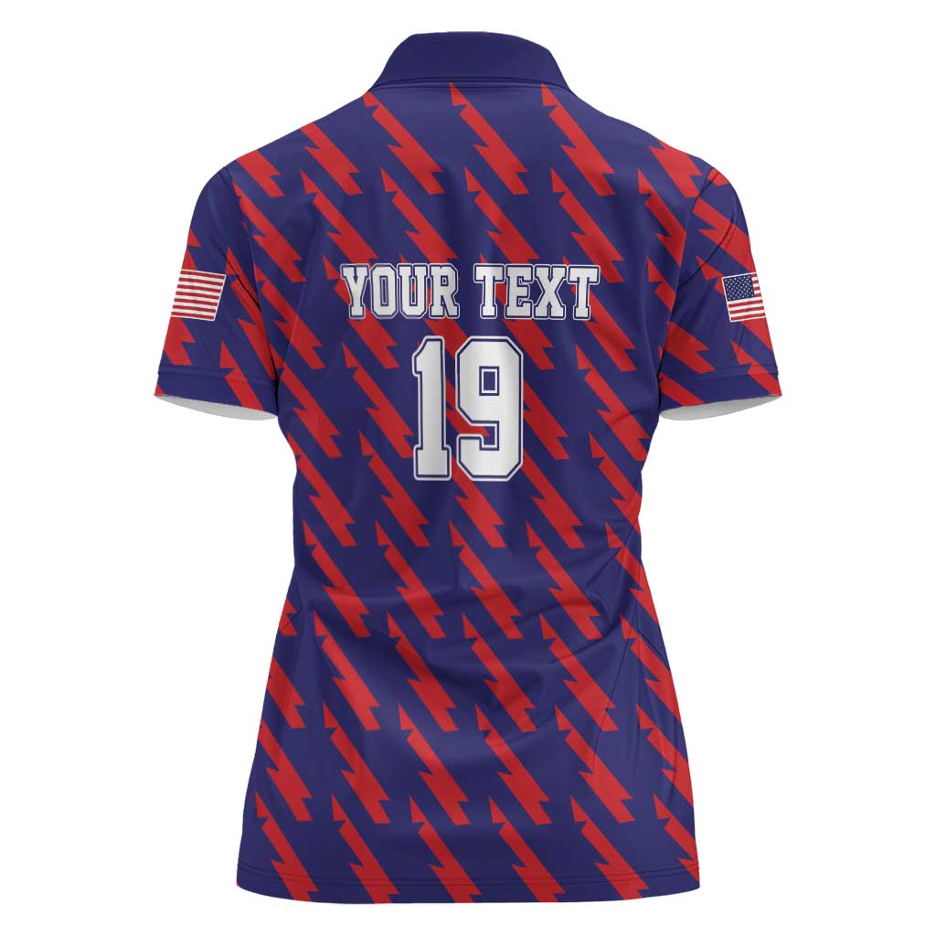 Custom World Soccer 2026 USA Women Polo Shirt Road To Glory Bring It Home - Wonder Print Shop