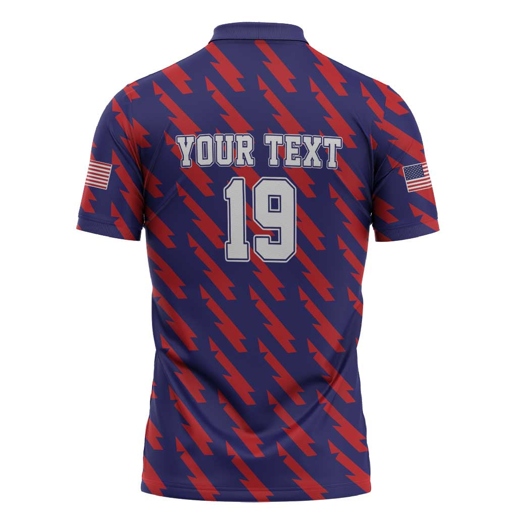 Custom World Soccer 2026 USA Zipper Polo Shirt Road To Glory Bring It Home - Wonder Print Shop