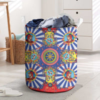 Sicily Italy Carretto Siciliano Laundry Basket Sicilian Cart Floral Patterns