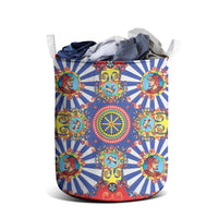 Sicily Italy Carretto Siciliano Laundry Basket Sicilian Cart Floral Patterns