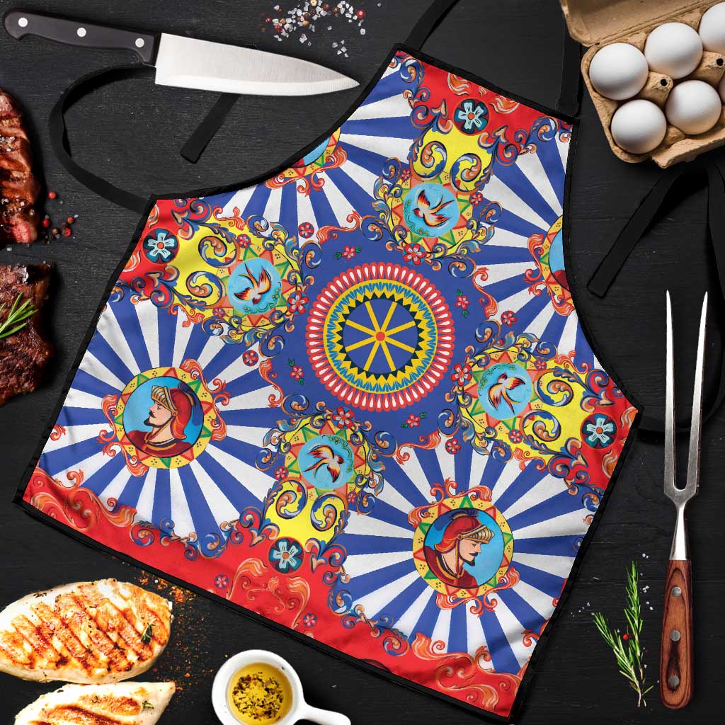 Sicily Italy Carretto Siciliano Apron Sicilian Cart Floral Patterns