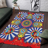 Sicily Italy Carretto Siciliano Area Rug Sicilian Cart Floral Patterns
