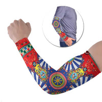 Sicily Italy Carretto Siciliano Arm Sleeves Sicilian Cart Floral Patterns