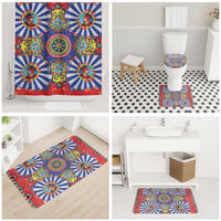 Sicily Italy Carretto Siciliano Bathroom Set Sicilian Cart Floral Patterns