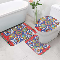 Sicily Italy Carretto Siciliano Bathroom Set Sicilian Cart Floral Patterns