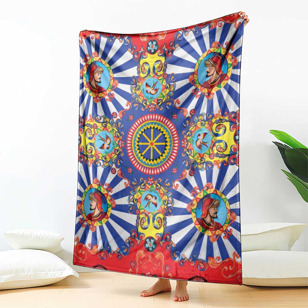 Sicily Italy Carretto Siciliano Blanket Sicilian Cart Floral Patterns
