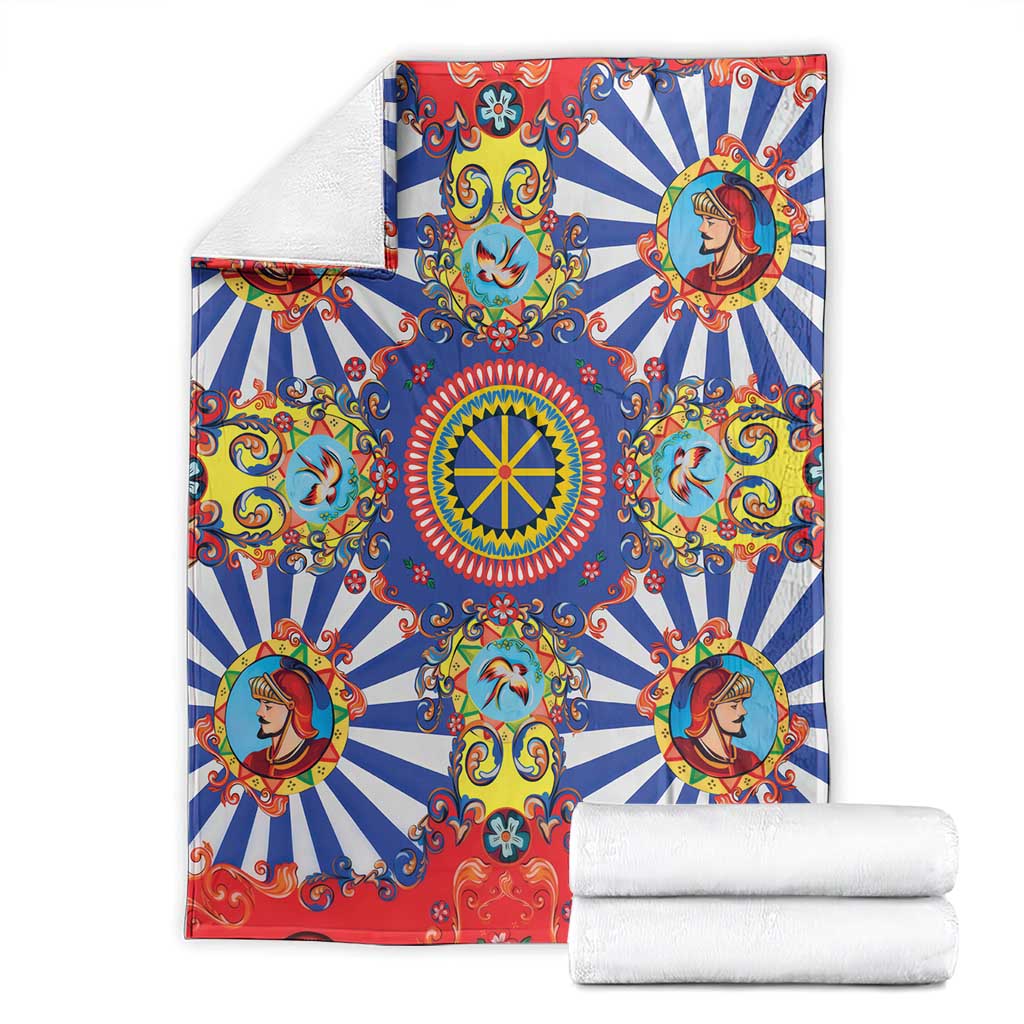 Sicily Italy Carretto Siciliano Blanket Sicilian Cart Floral Patterns