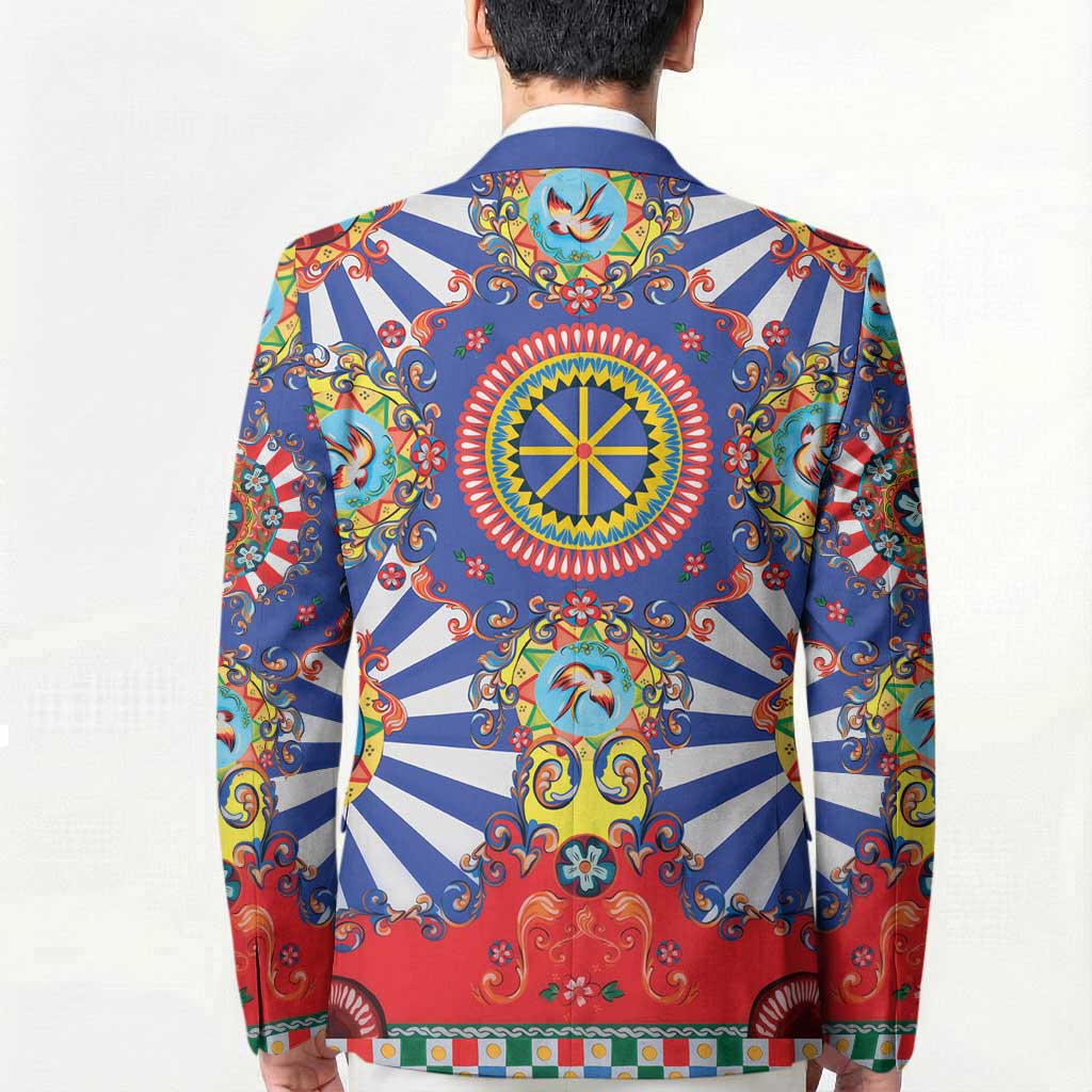 Sicily Italy Carretto Siciliano Blazer Sicilian Cart Floral Patterns