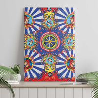Sicily Italy Carretto Siciliano Canvas Wall Art Sicilian Cart Floral Patterns
