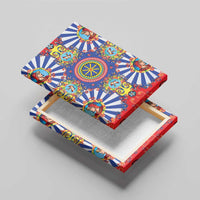 Sicily Italy Carretto Siciliano Canvas Wall Art Sicilian Cart Floral Patterns