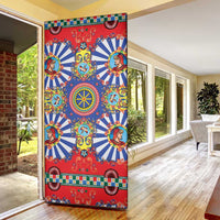 Sicily Italy Carretto Siciliano Door Cover Sicilian Cart Floral Patterns