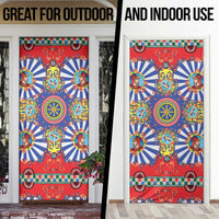 Sicily Italy Carretto Siciliano Door Cover Sicilian Cart Floral Patterns