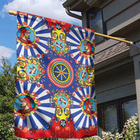 Sicily Italy Carretto Siciliano Garden Flag Sicilian Cart Floral Patterns