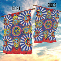 Sicily Italy Carretto Siciliano Garden Flag Sicilian Cart Floral Patterns