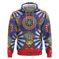 Sicily Italy Carretto Siciliano Hoodie Sicilian Cart Floral Patterns