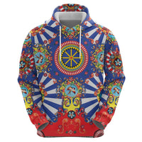 Sicily Italy Carretto Siciliano Hoodie Sicilian Cart Floral Patterns