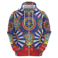 Sicily Italy Carretto Siciliano Hoodie Sicilian Cart Floral Patterns
