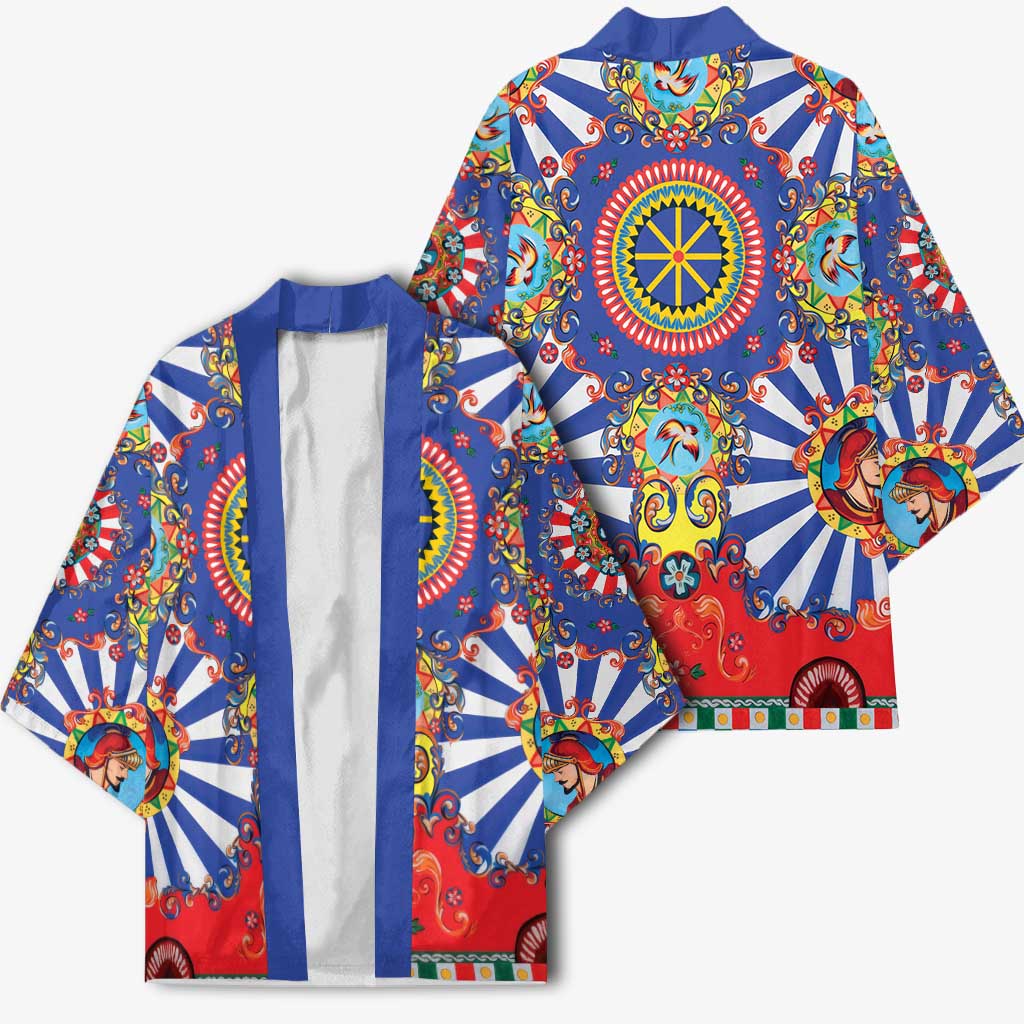 Sicily Italy Carretto Siciliano Kimono Sicilian Cart Floral Patterns