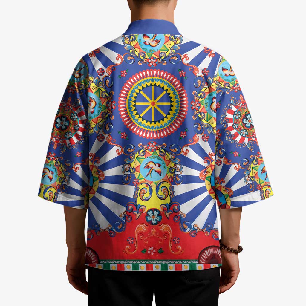 Sicily Italy Carretto Siciliano Kimono Sicilian Cart Floral Patterns