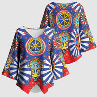 Sicily Italy Carretto Siciliano Kimono Sleeve Blouse Sicilian Cart Floral Patterns
