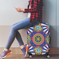 Sicily Italy Carretto Siciliano Luggage Cover Sicilian Cart Floral Patterns