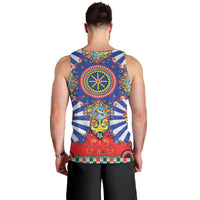 Sicily Italy Carretto Siciliano Men Tank Top Sicilian Cart Floral Patterns