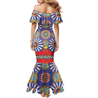 Sicily Italy Carretto Siciliano Mermaid Dress Sicilian Cart Floral Patterns
