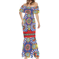 Sicily Italy Carretto Siciliano Mermaid Dress Sicilian Cart Floral Patterns