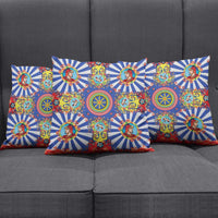 Sicily Italy Carretto Siciliano Pillow Cover Sicilian Cart Floral Patterns