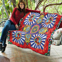 Sicily Italy Carretto Siciliano Quilt Sicilian Cart Floral Patterns