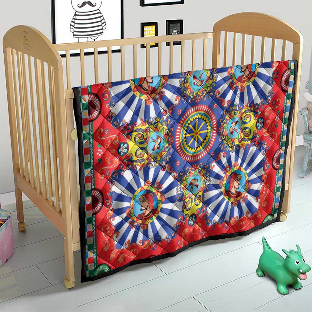 Sicily Italy Carretto Siciliano Quilt Sicilian Cart Floral Patterns