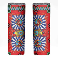 Sicily Italy Carretto Siciliano Skinny Tumbler Sicilian Cart Floral Patterns