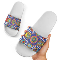 Sicily Italy Carretto Siciliano Slide Sandals Sicilian Cart Floral Patterns
