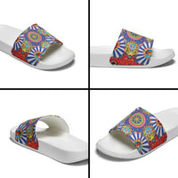 Sicily Italy Carretto Siciliano Slide Sandals Sicilian Cart Floral Patterns