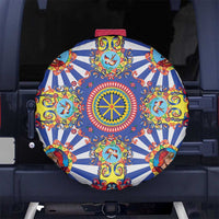 Sicily Italy Carretto Siciliano Spare Tire Cover Sicilian Cart Floral Patterns