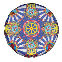 Sicily Italy Carretto Siciliano Spare Tire Cover Sicilian Cart Floral Patterns